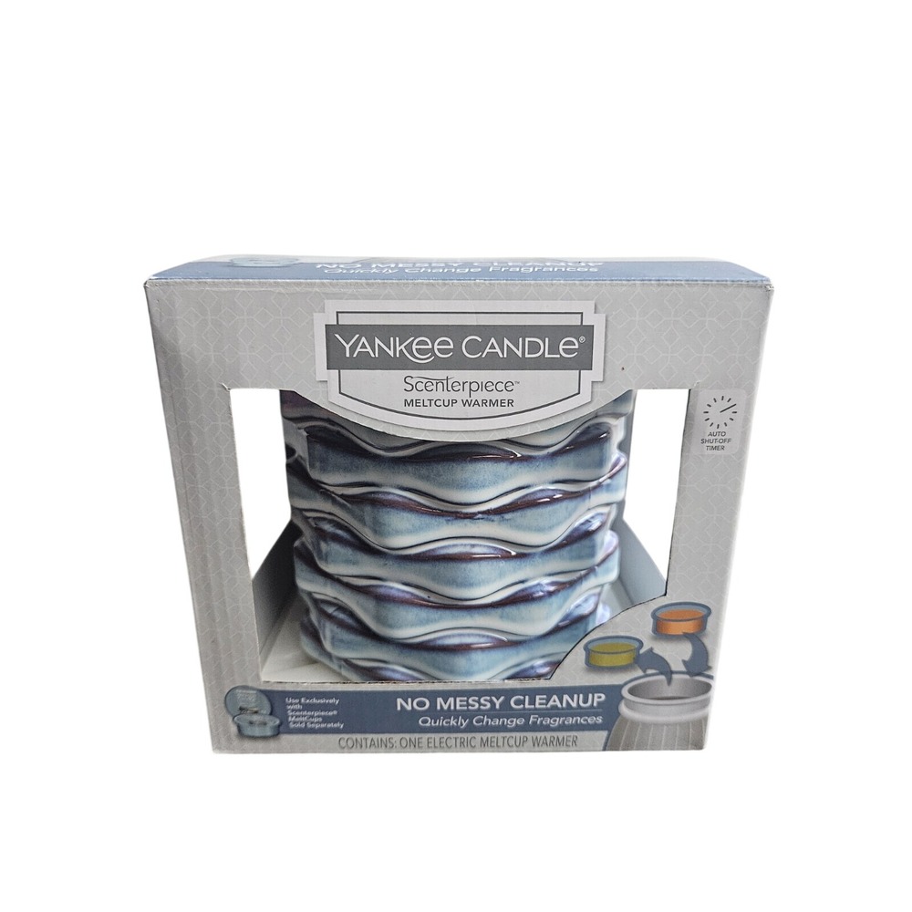 Yankee Candle Melt Cup Wax Warmer Scenterpiece Electric Timer Blue/Purple